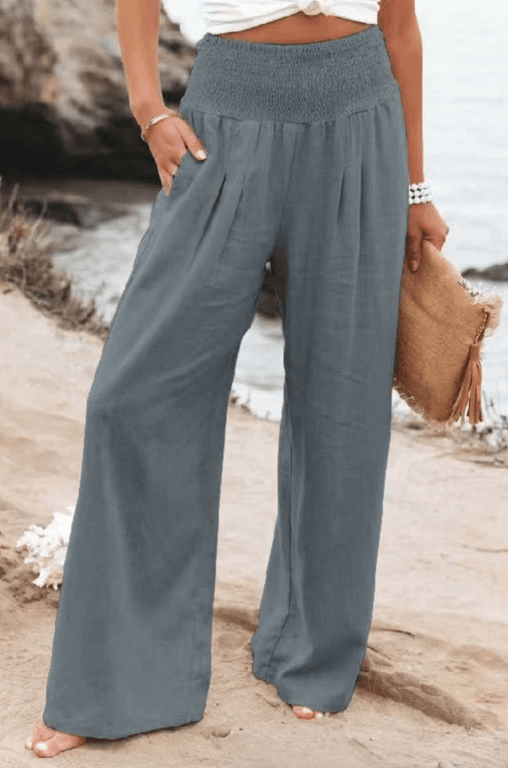 Zephyra - Taille haute Pantalon palazzo