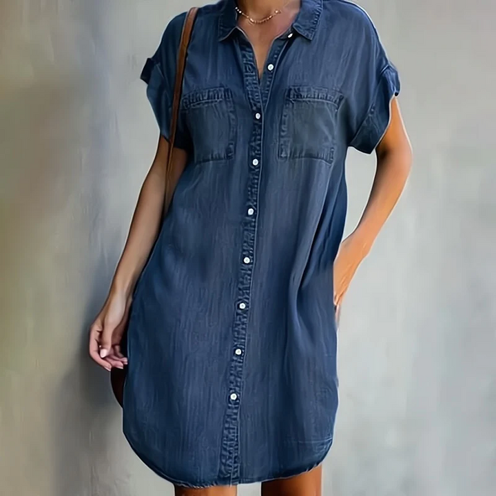 Fleur - Robe en jean