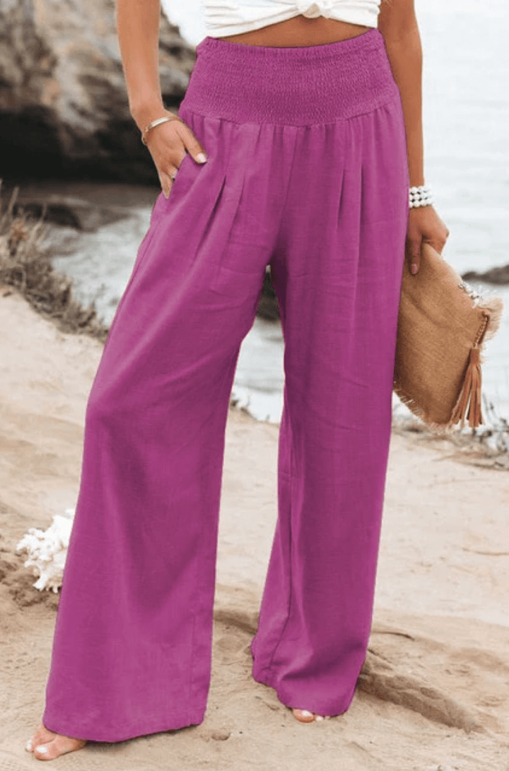 Zephyra - Taille haute Pantalon palazzo